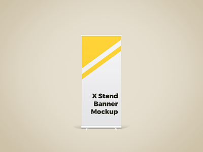 X Stand Banner Mockup branding free free downlaod free psd freebie mock-up mockup psd showcase x stand mockup