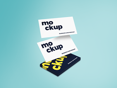 Flying Business Card Mockup business card business card mockup free psd free psd mockup showcase