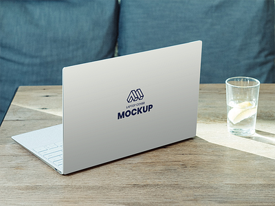 Laptop Back Cover Mockup