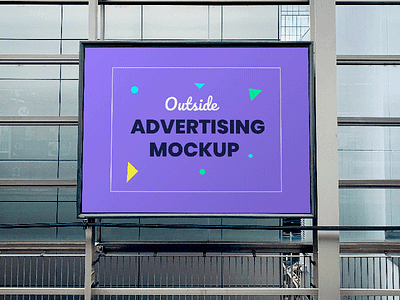 Outdoor Advertising Panel PSD Mockup