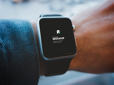 Smartwatch on Hand PSD Mockup free mockup free psd mockup screen smartwatch mockup