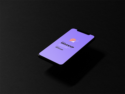 Dark iPhone PSD Mockup dark background free mockup free psd ios iphone mockup phone mockup screen