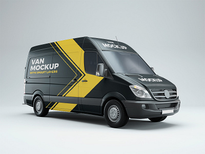 Download Van Psd Mockup By Graphberry On Dribbble