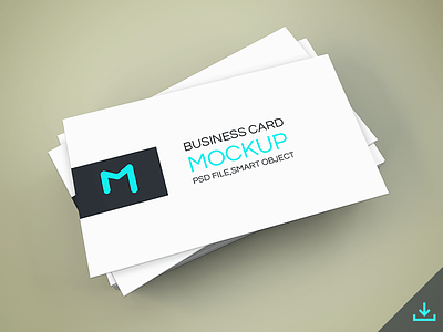 Freebie - Elegant Business Cards Mockup business card cards free freebie minimalistic mock up mockup modern psd realistic showcase
