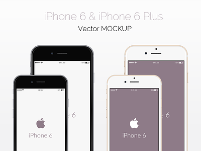 Freebie - Vector iPhone 6 Mockup