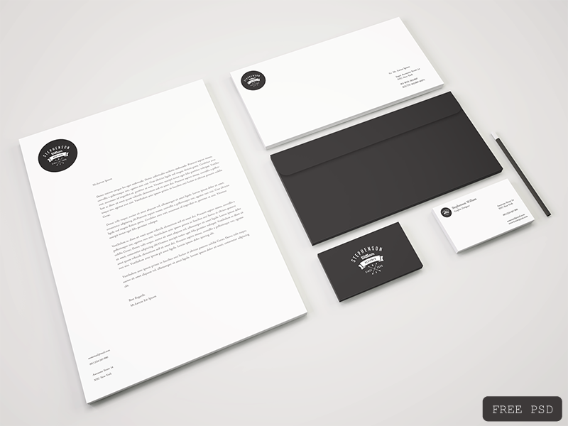 Download Freebie - Branding Stationery PSD Mockup by GraphBerry on ...