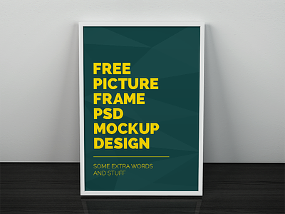 Freebie - Artwork Frame PSD Mockup artwork design frame free freebie image mock up mockup picture poster psd showcase