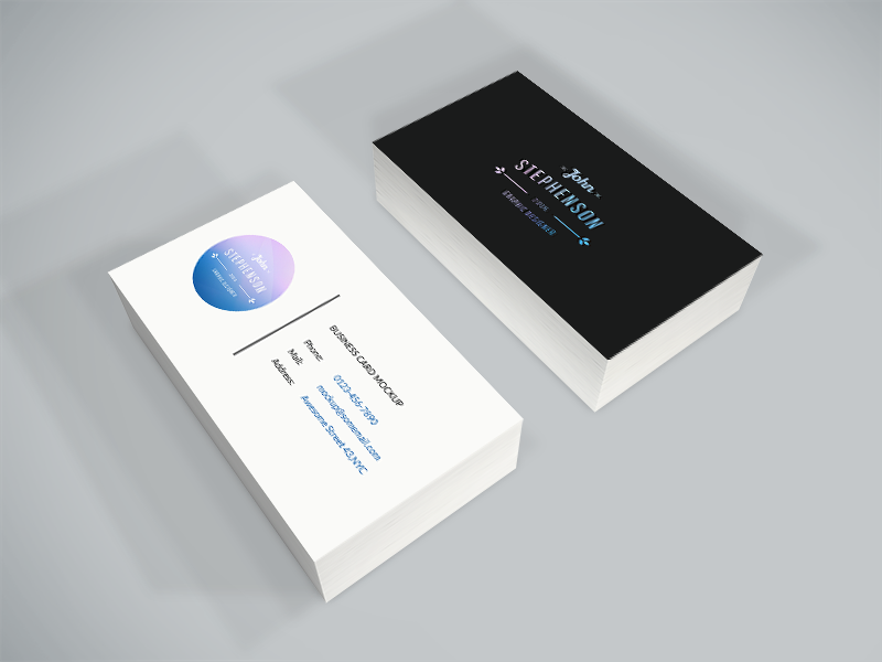 Freebie - Business Card PSD Mockup free freebie psd mockup mock-up business card showcase design minimal isometric business card