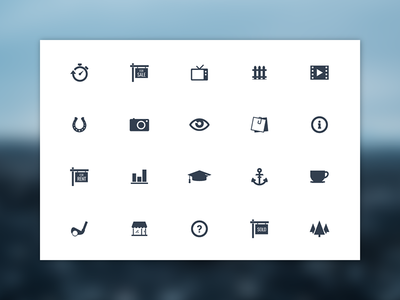 Freebie - 20 Vector Simple Icons