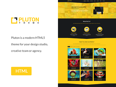 Freebie - Pluton,Bootstrap Html Template