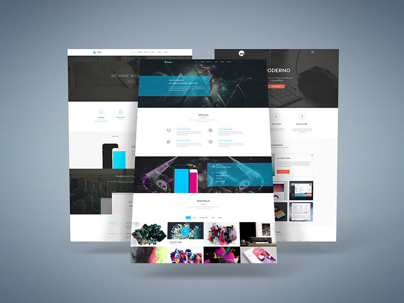 Download Freebie - 3D Web Presentation Mock-Up by GraphBerry on ...