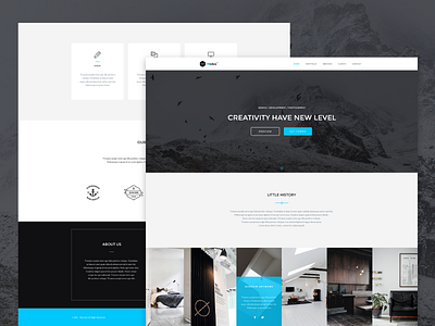 Freebie - Modus,Portfolio PSD Template