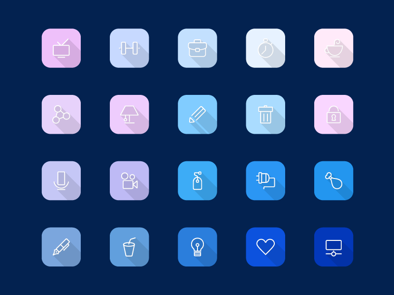 Freebie - Viro,Modern Icon Set free freebie psd ai vector icon icons set sign style phone icon set