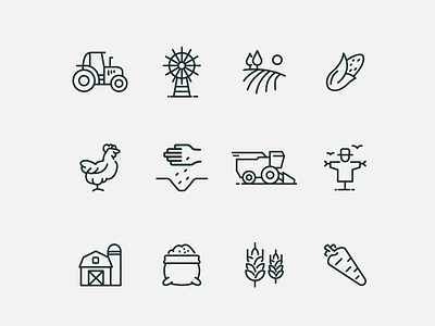 Farm Vector Icons by GraphBerry on Dribbble