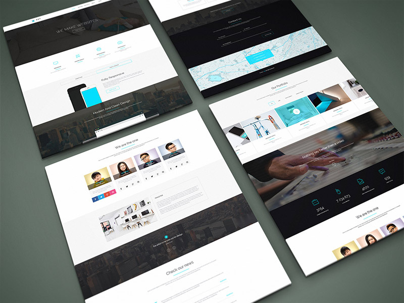 Download Freebie - Perspective Website PSD Mock-Up by GraphBerry on ...