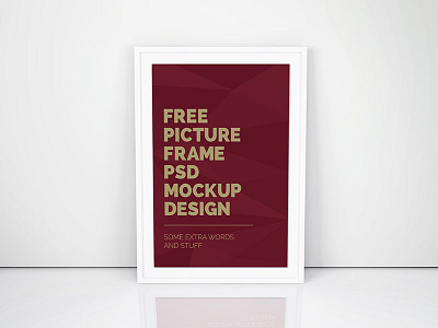Artwork Frame PSD Mockup artwork frame free freebie mockup movie poster psd