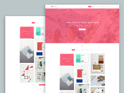 Sneak - Simple Porfolio PSD Website Template