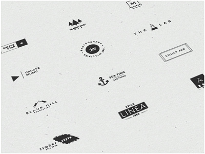 Minimal Logos Collection eps free freebie google font logo minimalistic retro vintage