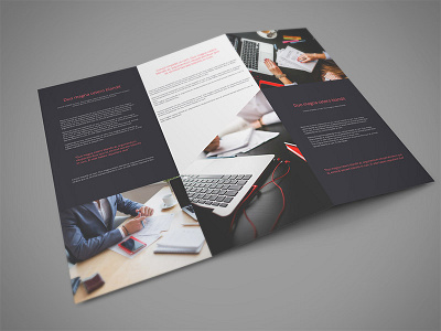 Tri Fold PSD Mockup brochure free freebie mockup psd