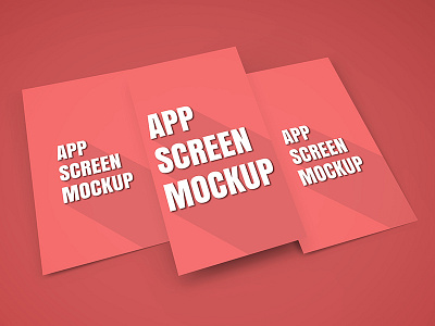App Screen Showcase Mockup android app free freebie ios iphone mobile mockup psd screen