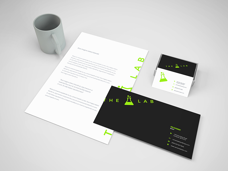 Branding Stationery Mockup letterhead psd breebies free branding paper a4 memorandum letter business card mug mockup