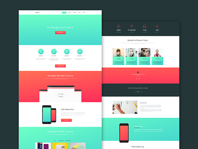 Zoom - Single Page Web Template