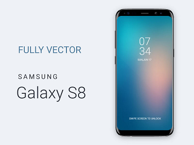 Samsung Galaxy S8 Vector ai app eps free mobile phone s8 samsung vector