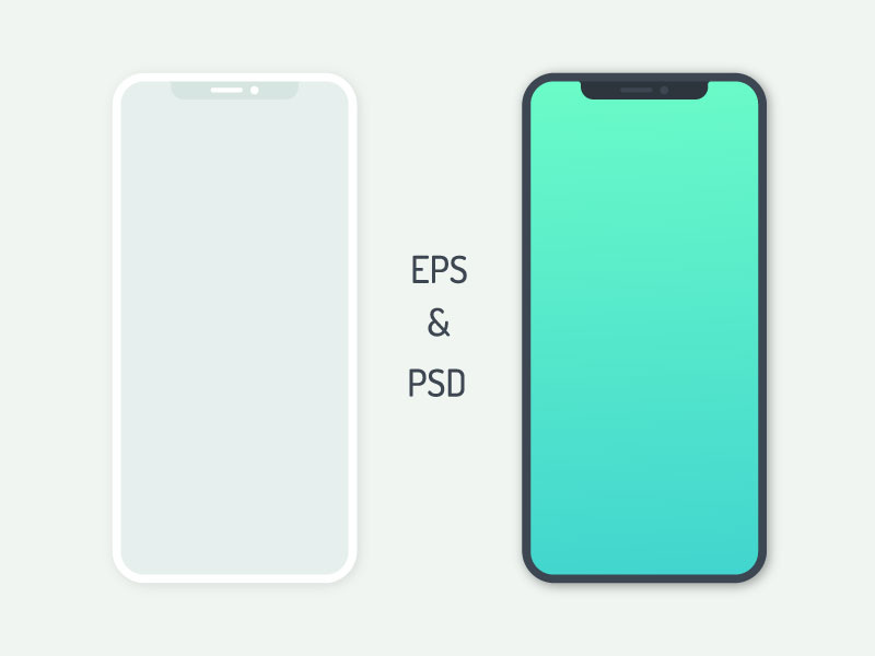 iphone flat vector