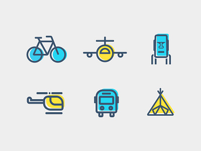 6 Vector Travel Icons