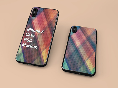 iPhone X PSD Case Mockup cover free iphone iphone x mockup psd smart object