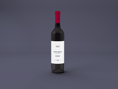 Red Wine Bottle Mockup bottle bottle label bottle mockup free freebie mockup psd file showcase wine bottle