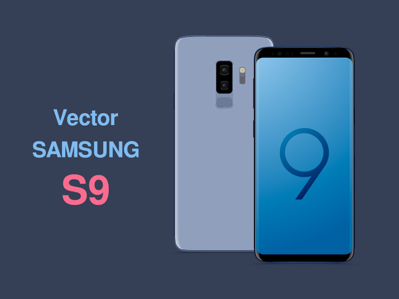 Samsung S9 Vector illustration free freebie vector mobile samsung s9