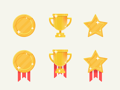 Game Achievement Icons award free freebie game goblet star vector win