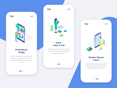 App OnBoarding Screens freebie mobile ui onboarding ui screen