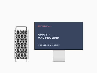 Mac Pro 2019 Mockup ai app apple eps free ios mac mac pro mockup psd smart object vector