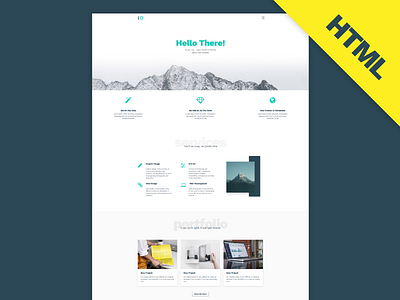 Leon - Free Html Agency Website Template design free free download freebie html html 5 html template singlepage web design website