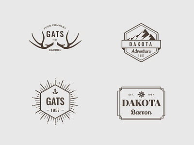 Vintage Retro Insignias free free download insignias logo retro logo vector