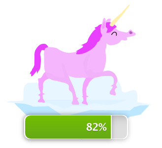Progress Unicorn illustration unicorn