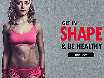 Fitness Banner banner design fitness banner graphic design social ad