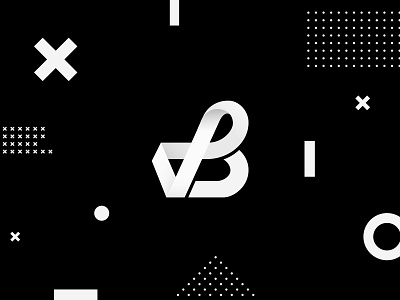Vladislav Bushuev — Branding black dark design illustration logo logo design mobius monogram typography vector