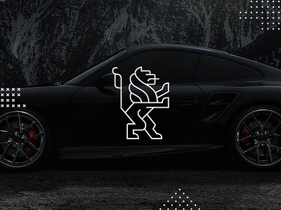 Italclub — Branding auto black branding car dark design flat heraldic illustration lion logo logo design vector