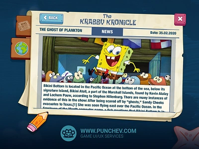 SpongeBob: Krusty Cook-Off design nickelodeon spongebob squarepants squidward studiopunchev tiltingpoint ui ux