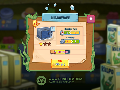 SpongeBob: Krusty Cook-Off design game gui illustration mobile studiopunchev ui ux