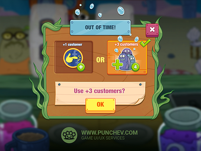 SpongeBob: Krusty Cook-Off design game gui illustration interface mobile studiopunchev ui ux