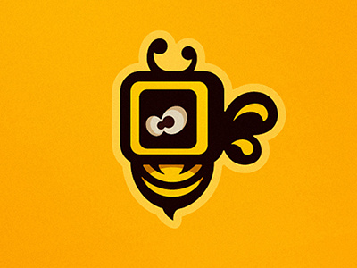 Vbee abstract art bee brand branding design graphic design identity logo logotype sergey sergey punchev sign studio vector vertex visuals yellow