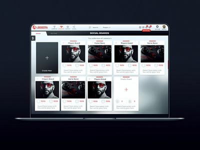 Lobbsta Esports Platform dark dark blue esportlogo gaming inspiration interface interface animation interface design modern platform punchev ui ui ux