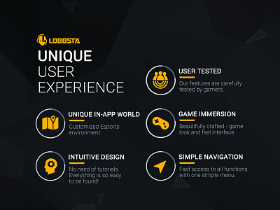 Lobbsta Esport Platform design esportlogo esportplatform esports gui icon icons punchev simple ui