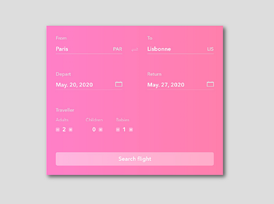 Daily UI 068 dailyui design interface user experience ux