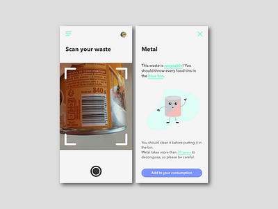 Mobile app - waste consumption