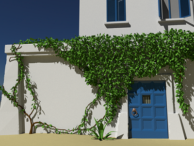 Bermudia house 3d art blender3d illustration modeling